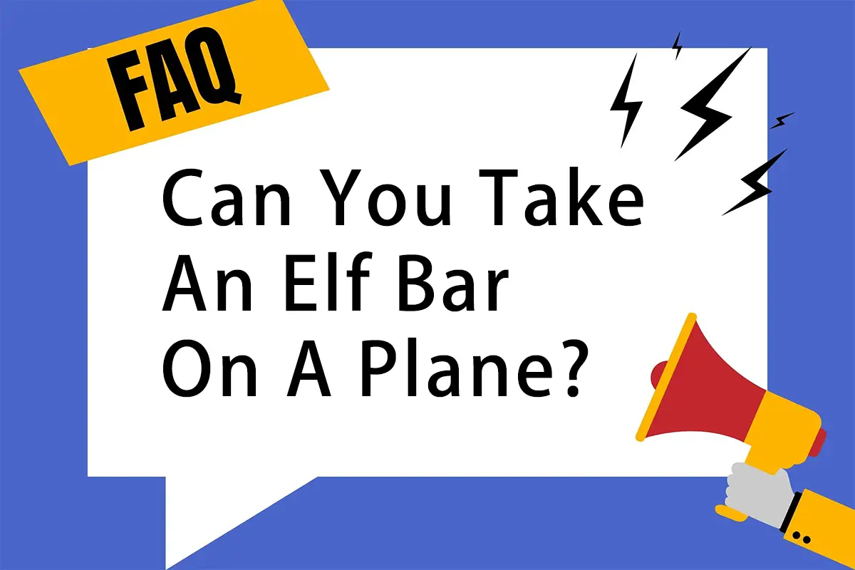 can you take an elf bar on a plane