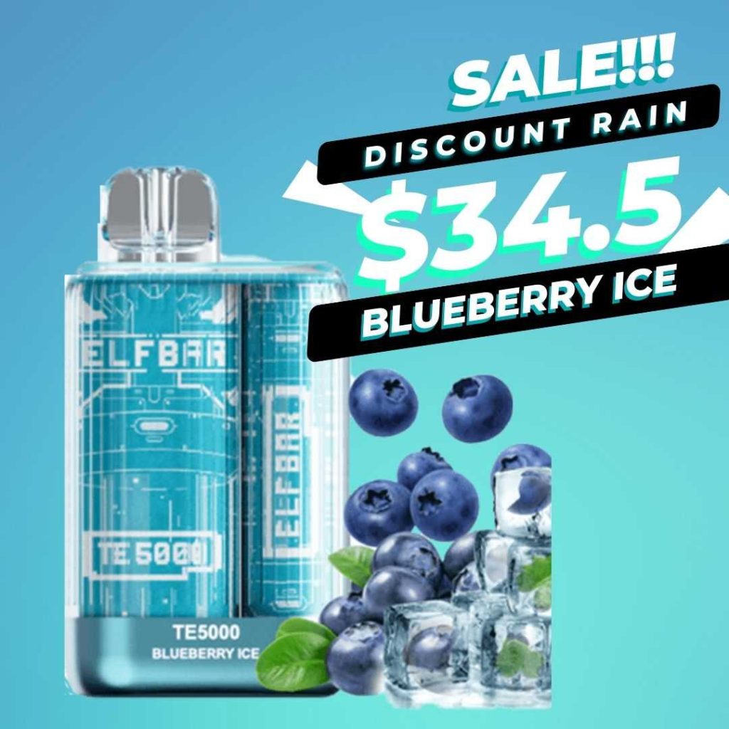 elf bar te5000 blueberry ice
