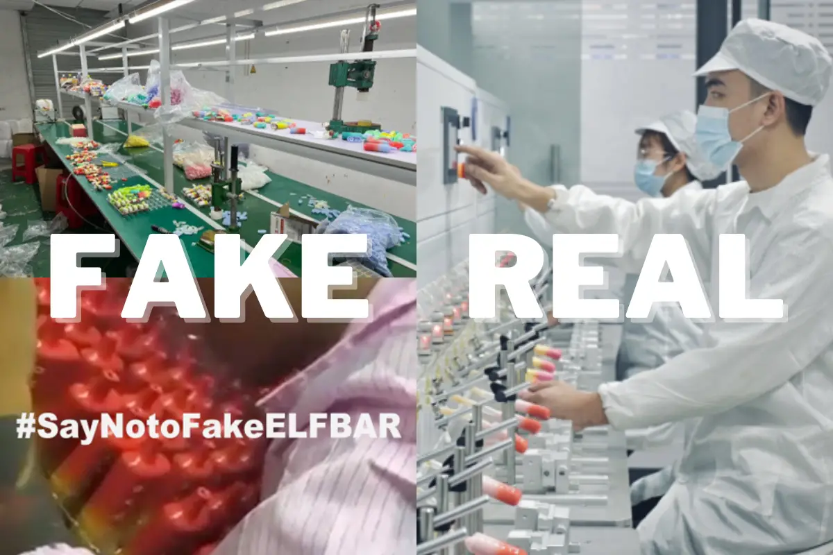 Fake And Real Elfbar Production